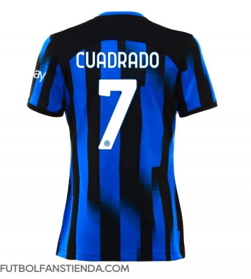 Inter Milan Juan Cuadrado #7 Primera Equipación Mujer 2023-24 Manga Corta